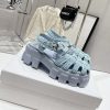 プラダ サンダル 偽物 トライアングルロゴ付き モノリス ラフィア pum30029 - 画像 (3)