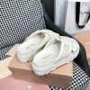 ミュウミュウ ロゴ入り レザー スライドサンダル コピー myf43919 - 画像 (5)