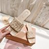 大人気のマテラッセ♪【ミュウミュウ コピー】ロゴ入り フラットサンダル mya05140 - 画像 (3)