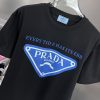 完売必至プラダ シンプル 刺繍ロゴ コットン Ｔシャツ 偽物 2色 pue33533 - 画像 (6)