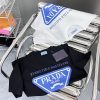 完売必至プラダ シンプル 刺繍ロゴ コットン Ｔシャツ 偽物 2色 pue33533 - 画像 (7)