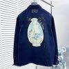 目を惹くカラーディオール ロゴプリント コットン オーバーシャツ 偽物 383D491AY978 - 画像 (2)