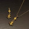 定番クロムハーツ  ゴールドネックレス 偽物 フレアチャーム Kuu95369