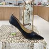 すぐ届 ジミーチュウ コピー Elisa パンプス 80mm ブロックヒール jib98248 - 画像 (5)