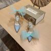 【ジミーチュウ コピー】Averly 100 bow-detailed satin pumps jil38594 - 画像 (2)