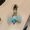 【ジミーチュウ コピー】Averly 100 bow-detailed satin pumps jil38594 - 画像 (6)