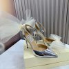 【ジミーチュウ コピー】Averly 100 bow-detailed satin pumps jim16398 - 画像 (4)