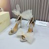 希少 【ジミーチュウ 偽物】Averly 100 bow-detailed satin pumps jiy36757 - 画像 (2)