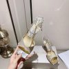 ★日本!!人気！ジミーチュウ コピー Saeda Sandal ヒール8.5㎝ サテン クリスタル jiy73464 - 画像 (3)