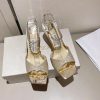 ★日本!!人気！ジミーチュウ コピー Saeda Sandal ヒール8.5㎝ サテン クリスタル jiy73464 - 画像 (8)