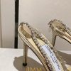 ★日本!!人気！ジミーチュウ コピー Saeda Sandal ヒール8.5㎝ サテン クリスタル jiy73464 - 画像 (9)