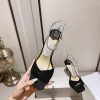 ジミーチュウ 偽物 Saeda Sandal ヒール8.5㎝ サテン クリスタル jis84457 - 画像 (4)