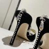 ジミーチュウ 偽物 Saeda Sandal ヒール8.5㎝ サテン クリスタル jis84457 - 画像 (6)