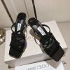 【ジミーチュウ】Anise 85 パテントレザー・ミュール コピー jik19015 - 画像 (2)