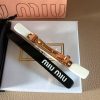 高品質★ミュウミュウ 偽物★ロゴ入り♪エナメルメタル*ヘアクリップ＊2色 5JF136 - 画像 (4)