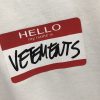 超希少！ヴェトモン コピー オーバーサイズ 刺繍 Tシャツ vuq83132 - 画像 (5)