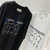 速達発送MM6 メゾン マルジェラ コピー ナンバリング ロゴ Tシャツ 2色 Max53216 - 画像 (3)