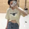 n級 おすすめMM6 メゾン マルジェラ ロゴプリント Tシャツ コピー 2色 Maa25289 - 画像 (3)