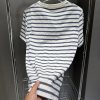 超希少！サンローラン ロゴ ボーダーコットン 偽物 Tシャツ Sam98777 - 画像 (6)