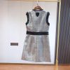 【23FW☆上質】ルイヴィトン 偽物 レザーアクセントチェックドレス 1ABS0G - 画像 (3)