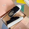 ミュウミュウ スニーカー コピー ペイント ロゴ キャンパス myr93219 - 画像 (4)