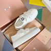 ミュウミュウ スニーカー ペイント ロゴ キャンパス mym86767 - 画像 (4)