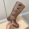 ミュウミュウ クワドラプルバックルロングブーツ 偽物 myp40778 - 画像 (6)