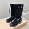 超希少！ミュウミュウ コピー クワドラプルバックルロングブーツ myy60751 - 画像 (4)
