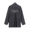 バレンシアガ コピー XXXL ロゴ ステッチ オーバーサイズ 長袖 Tシャツ bah46927 - 画像 (3)