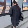 バレンシアガ コピー XXXL ロゴ ステッチ オーバーサイズ 長袖 Tシャツ bah46927 - 画像 (2)