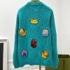 注目度抜群！グッチ 漫画の動物の刺繍 ニットセーター コピー gug35744 - 画像 (3)