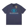 バレンシアガ 偽物 プリントコットンジャージーTシャツ bat77034 - 画像 (2)