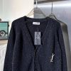 ★日本!!人気！サンローラン 偽物 モノグラム スパンコール刺繍 カーディガン Saq29763 - 画像 (3)