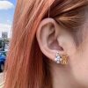 【耳元華やかゴージャス】ルイヴィトン★LV ステラー・ピアス コピー M01264 - 画像 (7)