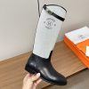 超人気 エルメス ブーツ コピー《ジャンピング》トワルH/カーフ erl92200 - 画像 (5)