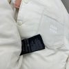 【ミュウミュウ】ロゴ ナイロン コピークロップドダウンジャケット myf74867 - 画像 (6)