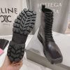 目を惹くカラーバレンシアガ リノ 20MM ブーツ 偽物 レースアップ カーフスキン 712638WBB501000 - 画像 (5)