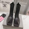 目を惹くカラーバレンシアガ リノ 20MM ブーツ 偽物 レースアップ カーフスキン 712638WBB501000 - 画像 (6)