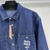 【新作23AW】 ミュウミュウ デニムシャツ スーパーコピー mym36513 - 画像 (2)