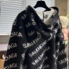 高品質バレンシアガ 偽物 ロゴ フード リブ編み ニットトップ パーカー bay09783 - 画像 (4)