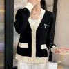 超希少！プラダ 偽物 クロップド コットン カーディガン 2色 puo02159 - 画像 (6)