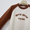 ミュウミュウ★ロゴカシミア クルーネック セーター 偽物 関税込み mya10356 - 画像 (3)