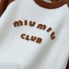 ミュウミュウ★ロゴカシミア クルーネック セーター 偽物 関税込み mya10356 - 画像 (5)