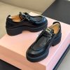 送料無料ミュウミュウ fume レースアップ レザー 偽物 Shoes シューズ mya73117 - 画像 (5)