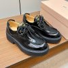 一目惚れ♪ミュウミュウ 偽物 ローファー プラットフォーム レースアップ シューズ myw59217