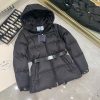 プラダ Re Nylon ダウンジャケット 偽物 フード付き puq42634 - 画像 (2)