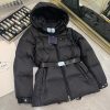 プラダ Re Nylon ダウンジャケット 偽物 フード付き puq42634 - 画像 (4)