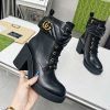 グッチ コピー 本革レザー★脚長効果★コンバットアンクルブーツ guv18016 - 画像 (4)