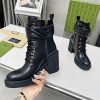 グッチ コピー 本革レザー★脚長効果★コンバットアンクルブーツ guv18016 - 画像 (6)