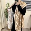 入手困難品！フェンディ FFモチーフ ロゴ カシミヤ マフラー コピー fee34711 - 画像 (2)